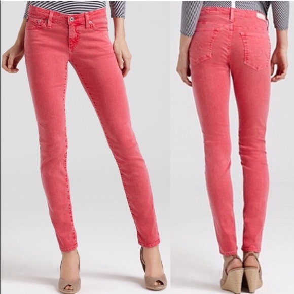 Ag Adriano Goldschmied Denim - AG red Stevie ankle jeans sz 26